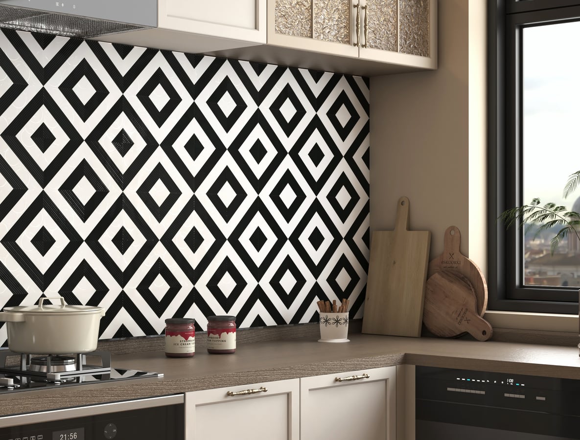 Black-White wall tiles collection by Axoli Tiles